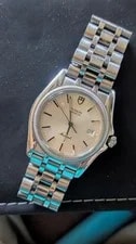 Tudor — Tudor Monarch Quartz 34mm Silver Dial Date Fluted Bezel Steel Bracelet — Watch — resale