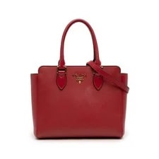 Prada — Prada Soft Calf Trimmed Lux Zip Convertible — Handbag — resale