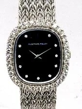 Audemars Piguet — Audemars Piguet Quartz Oval 18kt White Diamond Bezel & Dial on Bracelet — Watch — resale