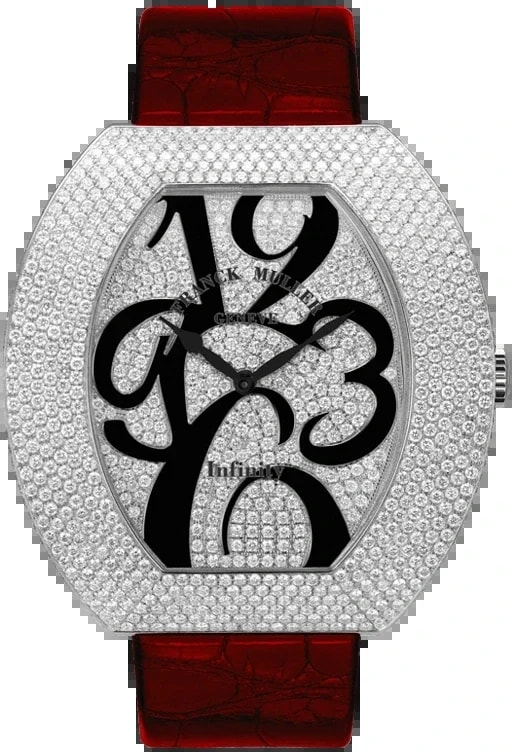 Worldofluxuryus — Franck Muller Cintree Curvex Infiniti Stainless Steel & Diamonds Lady's — Watch — resale