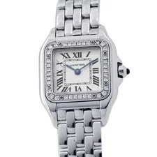 Cartier — Cartier Diamond Bezel Panthere Quartz W4PN0007 Stainless Steel 30mm #TZW583 — Watch — resale