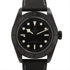 Tudor — Tudor Black Bay Ceramic 79210CNU CE X Leather X Rubber AT Black Dial — Watch — resale