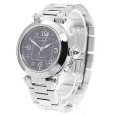 Cartier — Cartier Pasha C W31043M7 35mm SS Black Dial Automatic Date #C487 — Watch — resale