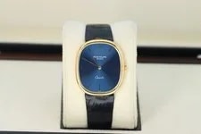 Patek Philippe — Patek Philippe Grande Ellipse 3838J Circa 1981, Blue Dial 18kt Rose Gold — Watch — resale