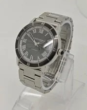 Cartier — Cartier Ronde Croisière de 42mm 3886 Charcoal Roman Dial Steel — Watch — resale