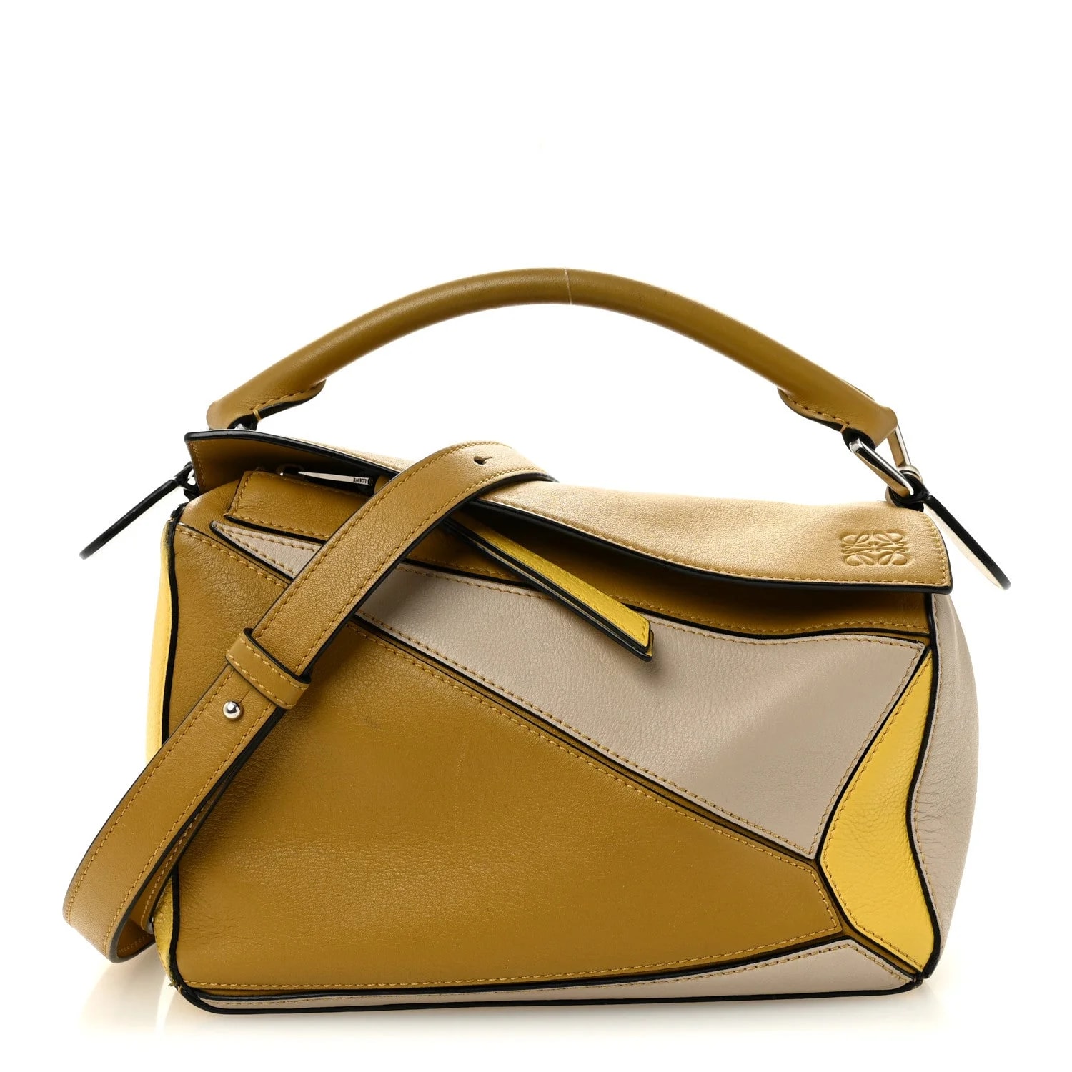 Loewe — Grained Small Puzzle Ocre — Handbag — resale