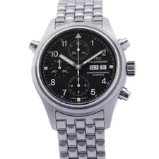 IWC — IWC Doppel Chronograph 42mm Stainless Steel Black Dial IW371319 — Watch — resale