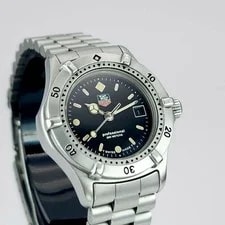 Heuer — BattTAG Heuer Professional 962.008 3-Hand Date Quartz Black Dial Silver — Watch — resale