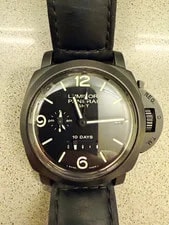 Panerai — Panerai Luminor 10 Days PM 0335 GMT Ceramic 44mm Black Dial Leather Strap — Watch — resale