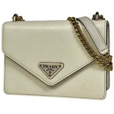 Prada — Prada Logo Plate Chain 1BD200 — Handbag — resale