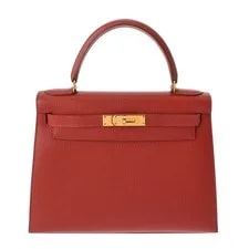 Hermès — Hermes Kelly 28 Sewn 2WAY Vif × Hardware #W185 — Handbag — resale