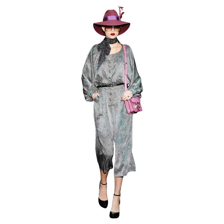 Gucci — New Gucci 90th Anniversary Runway Jumpsuit 2011 Sz 42 With A 1970's Vibe — Clothing — resale
