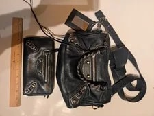 Balenciaga — Balenciaga Classic City Mini & Long Moto Continental Zip SET — Handbag — resale