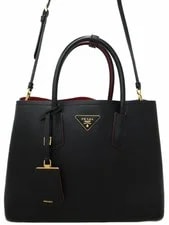 Prada — Prada Double Striking Fiery Interio — Handbag — resale