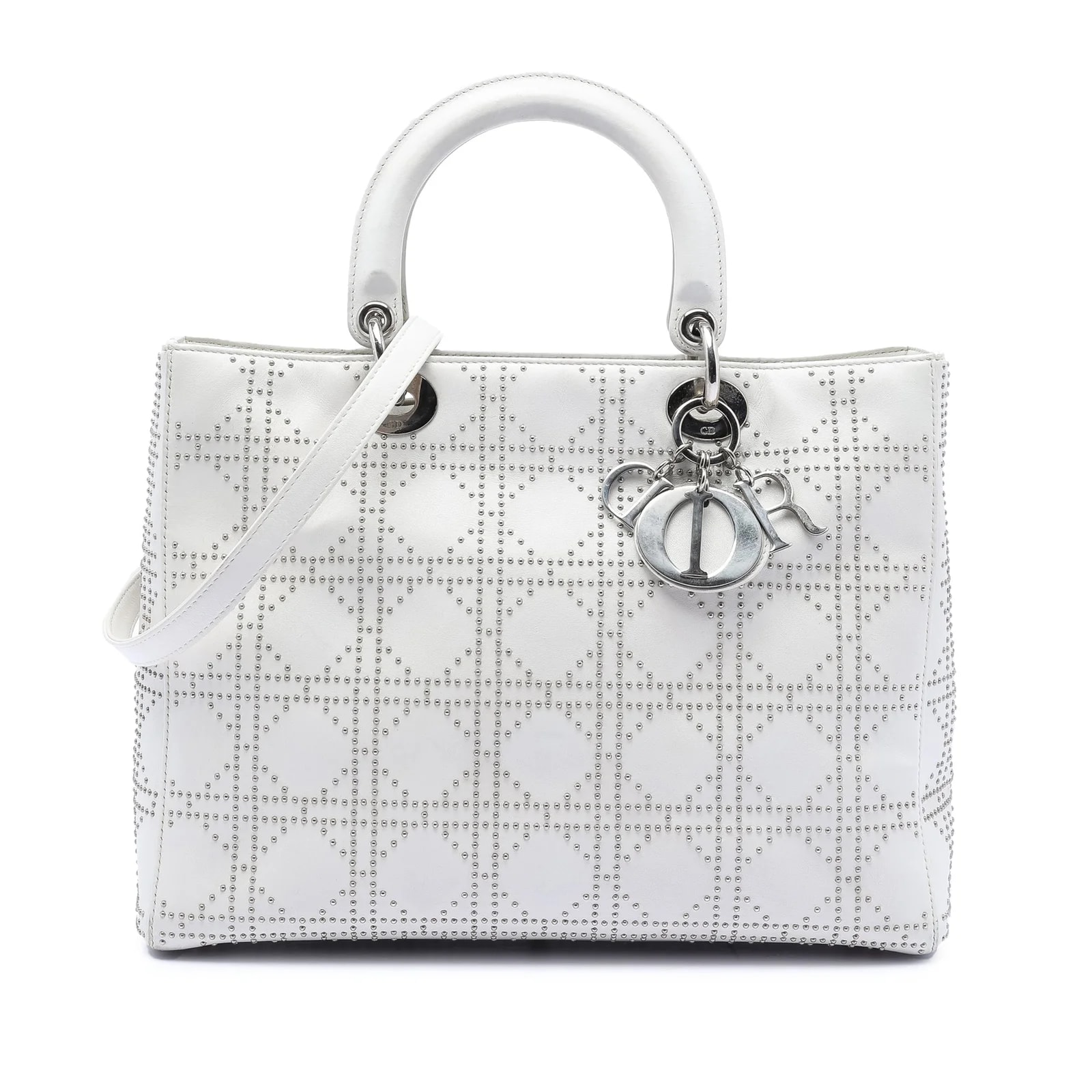 Dior — Large Studded Lady Dior — Handbag — resale