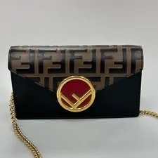 Fendi — Fendi Embossed Crossbody Wide Strap Top Handle — Handbag — resale