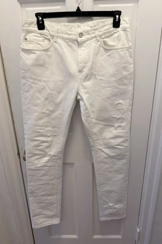 MINT! 2015 Slimane Era D10 Damaged Denim — Designer Shoe — resale