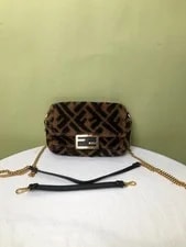 Fendi — Fendi Baguette Mini Fur Crossbody Duty Paid — Handbag — resale