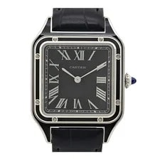 Cartier — Cartier Santos Dumont LM WSSA0046 Stainless Steel 32mm Black Dial #TSW1349 — Watch — resale