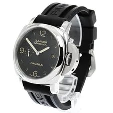 Panerai — Panerai Luminor Marina PAM00359 45mm SS Black Dial Rubber Strap Date #C282 — Watch — resale