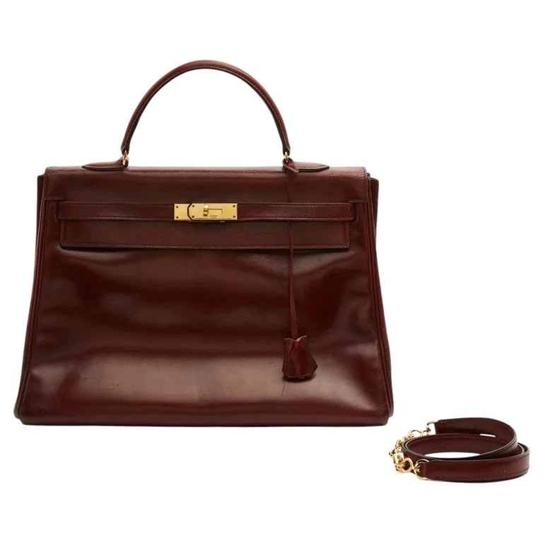 Hermès — Hermès 1975s Sac Kelly 35 Bandouliere H Hand Bag Strap Hermes — Designer Shoe — resale