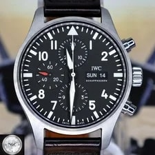 IWC — 🔥 IWC Pilot’s Chronograph 43mm Stainless Steel | Black Dial | IW377709 — Watch — resale