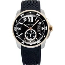 Cartier — Cartier Calibre Diver 3729 W7100055 Automatic SS Black Dial 42mm — Watch — resale