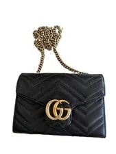 Gucci — Gucci Italy GG Marmont Chain Small Crossbody — Handbag — resale