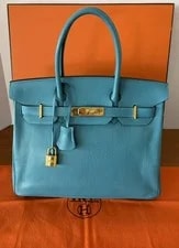 Hermès — Auth Hermes 30cm de Coromandel Birkin GHW — Handbag — resale