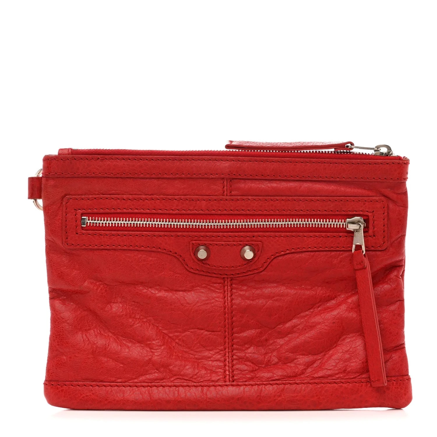 Balenciaga — Arena Classic Hardware Small Clip Coquelicot — Handbag — resale