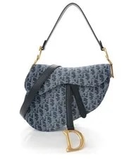 Dior — Dior Saddle Pattern Hardware Detachable Strap — Handbag — resale
