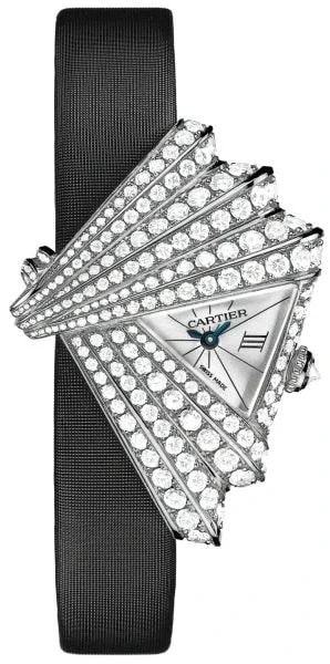 Worldofluxuryus — Cartier Libre Froissee 18K White Gold & Diamonds Lady's — Watch — resale