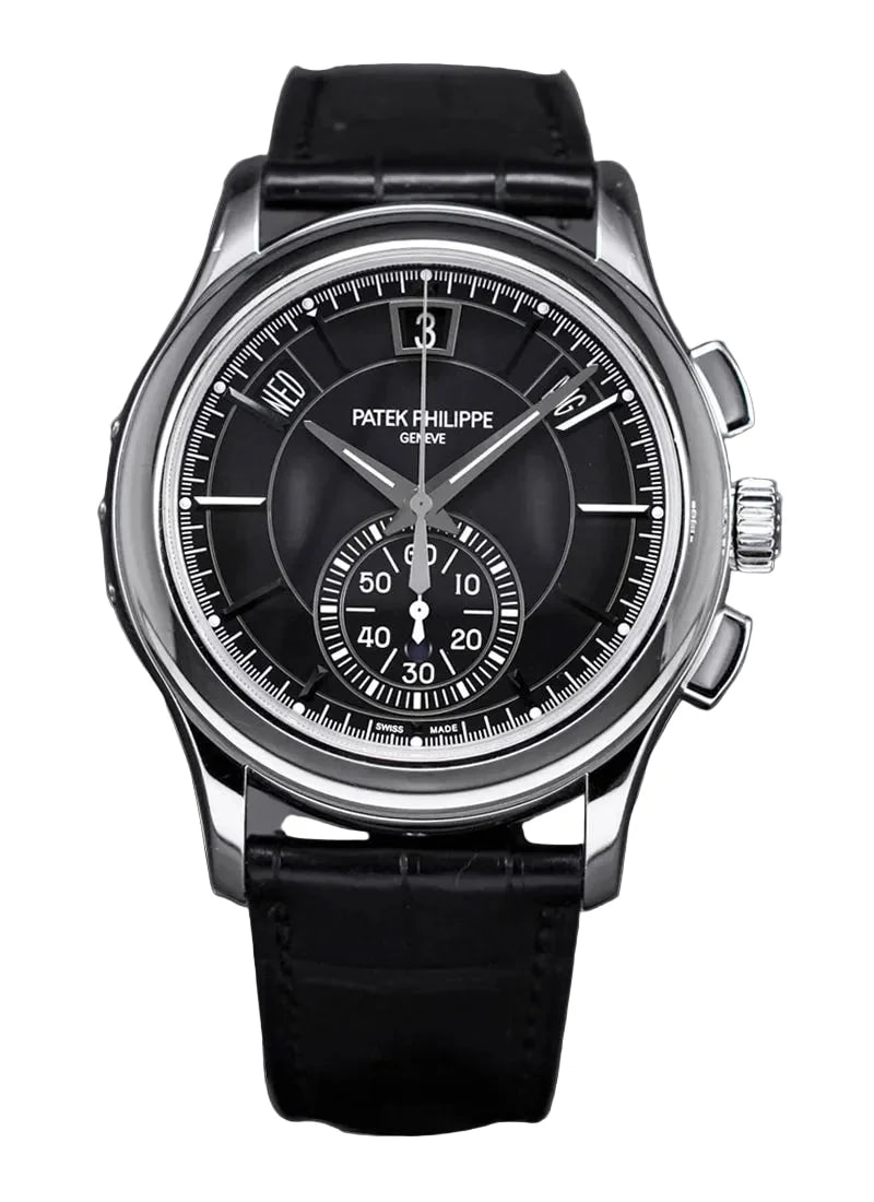 Worldofluxuryus — Patek Philippe Complications Annual Calendar Flyback Chronograph Platinum ’s — Watch — resale