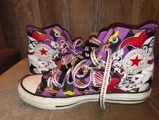 Converse — Converse Joker Harley Quinn DC High Tops 7 9 — Sneaker — resale