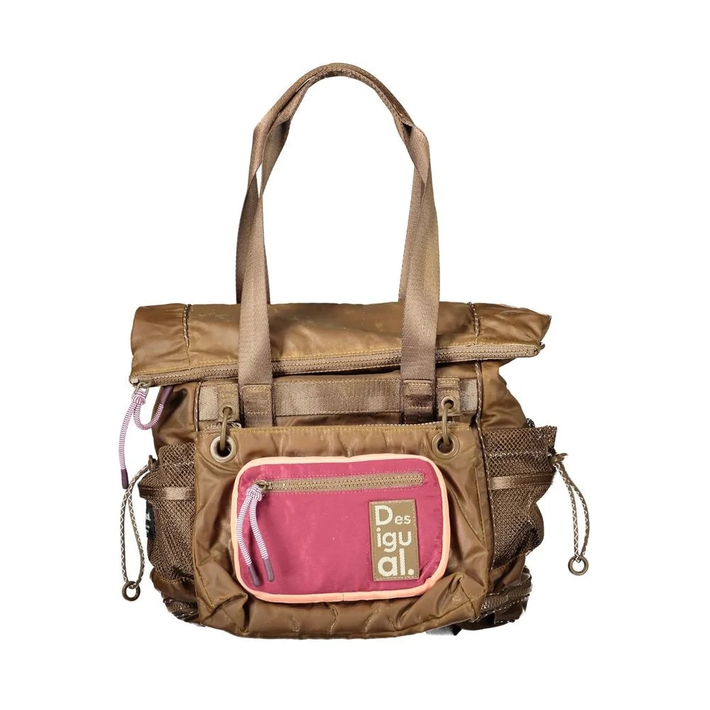 Desigual — Desigual Marrone Poliestere Woman Backpack — Handbag — resale
