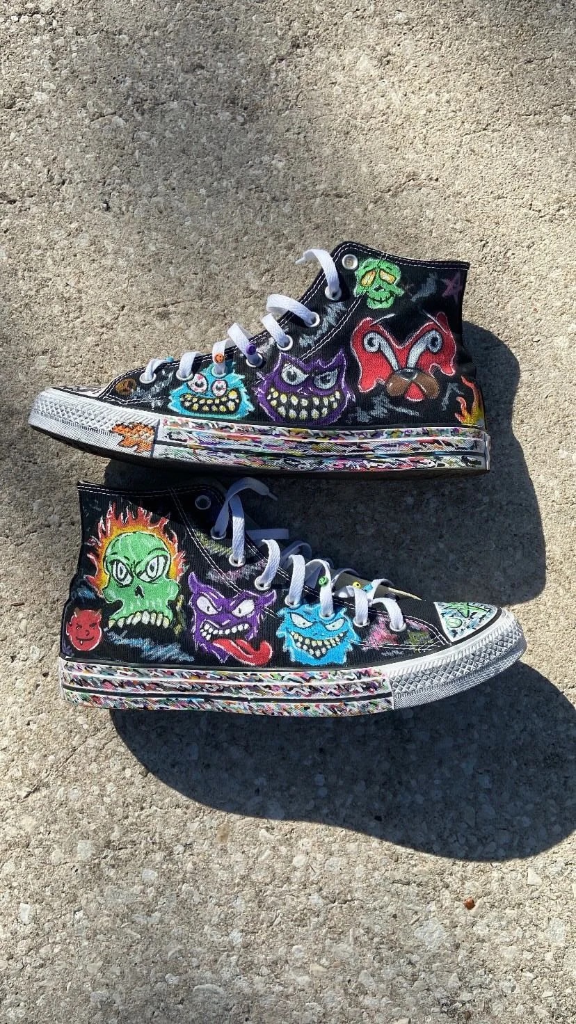 Converse — Custom Handmade Converse 1 of 1 — Sneaker — resale