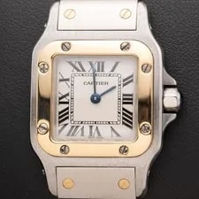 Cartier — Santos de Cartier Galbée 24mm 18K Yellow Gold & Steel 1567 BOX & Paper — Watch — resale