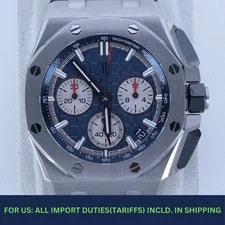 Audemars Piguet — Audemars Piguet Royal Oak Offshore Chrono 26420TI Titanium Blue Box Papers — Watch — resale