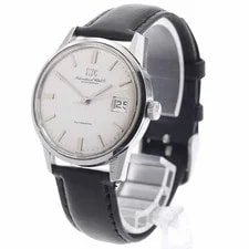 IWC Schaffhausen — IWC Schaffhausen R810AD 34mm SS Silver Dial Automatic Date #C560 — Watch — resale