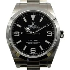 Rolex — Rolex Explorer 214270 Black Stainless Steel Automatic #OK528 — Watch — resale