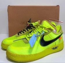 Off-White — 10.0US Off-White Air Force 1 Volt — Sneaker — resale