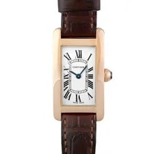 Cartier — Cartier Tank Americaine SM W2607456 Pink Gold 34.8mm White Dial Quartz #TKW657 — Watch — resale