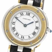 Cartier — Cartier 84038243 Santos Rod SM YG Bezel Quartz _933572 — Watch — resale