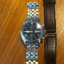 IWC — IWC Spitfire Chronograph IW370618 39mm Black Dial Overhauled — Watch — resale