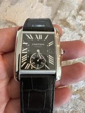 Cartier — Cartier Tank MC Black Dial Stainless Steel 34mm Automatic ’S W5330004 — Watch — resale