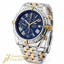 Breitling — Breitling Crosswind Chronograph Stainless Steel/Yellow Gold B13355 Box &... — Watch — resale