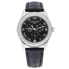 Patek Philippe — Patek Philippe Complications Annual Calendar White Gold With Leather Ba... — Watch — resale