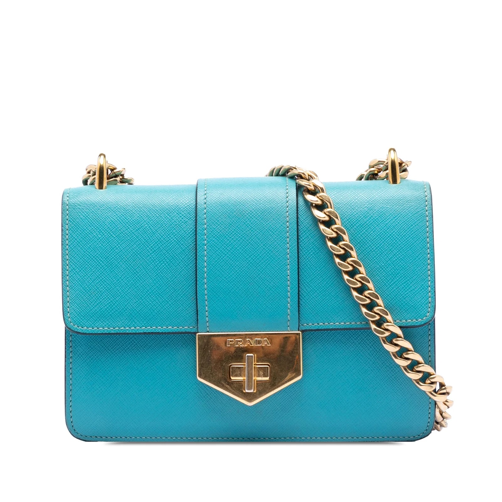 Prada — Lux Turnlock Chain Crossbody — Handbag — resale