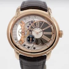 Audemars Piguet — Audemars Piguet Millenary 4101 18k Rose Gold 47mm 15350OR Strap Automatic — Watch — resale