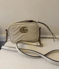 Gucci — Gucci GG Marmont Chevron Mini Camera — Handbag — resale